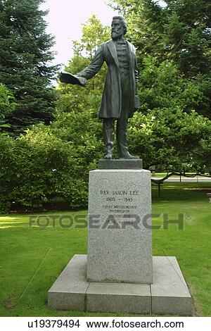 Salem, OR, Oregon, State Capitol, Reverend Jason Lee statue View Large Photo Image Picture - Salem, OR, Oregon, State Capitol, Reverend Jason Lee statue. Fotosearch