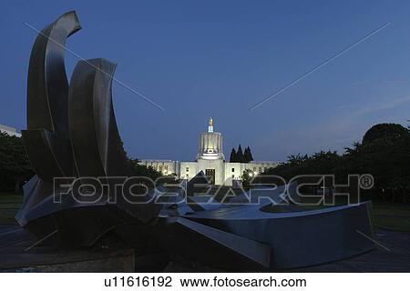 Salem, OR, Oregon, State Capitol, evening View Large Photo Image Stock Image - Salem, OR, Oregon, State Capitol, evening. Fotosearch