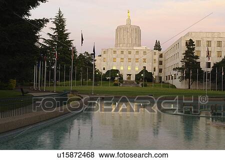 Salem, OR, Oregon, State Capitol View Large Photo Image Stock Photo - Salem, OR, Oregon, State Capitol. Fotosearch