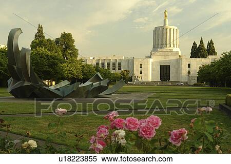Salem, OR, Oregon, State Capitol View Large Photo Image Stock Photography - Salem, OR, Oregon, State Capitol. Fotosearch