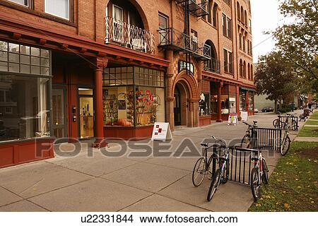 Saratoga Springs, NY, New York, Historic Downtown View Large Photo Image Picture - Saratoga Springs, NY, New York, Historic Downtown. Fotosearch