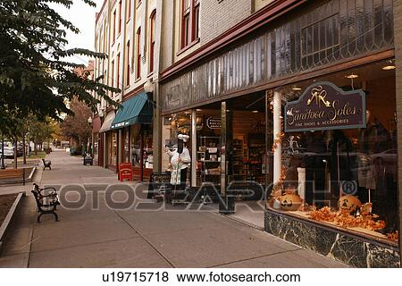Stock Photo -  Saratoga Springs, NY, New York, Historic Downtown. Fotosearch