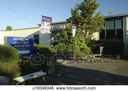 Stock Photograph -  Seattle, WA, Washington, McCurdy Park, Museum of History & Industry (MOHAI). Fotosearch