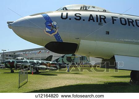 Stock Image -  Seattle, WA, Washington, Museum of Flight, Boeing, US Air Force plane. Fotosearch