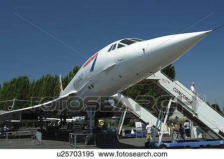 Stock Photography -  Seattle, WA, Washington, Museum of Flight, The Concorde. Fotosearch