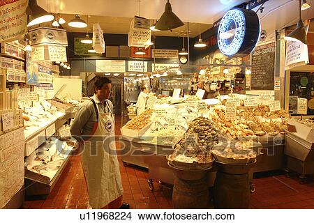 Seattle, WA, Washington, Public Market Center, Farmers, Pike Place Market View Large Photo Image Picture - Seattle, WA, Washington, Public Market Center, Farmers, Pike Place Market. Fotosearch