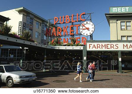 Seattle, WA, Washington, Public Market Center, Farmers, Pike Place Market View Large Photo Image Stock Image - Seattle, WA, Washington, Public Market Center, Farmers, Pike Place Market. Fotosearch