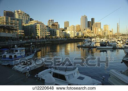 Seattle, WA, Washington, Puget Sound, downtown, skyline View Large Photo Image Stock Photo - Seattle, WA, Washington, Puget Sound, downtown, skyline. Fotosearch