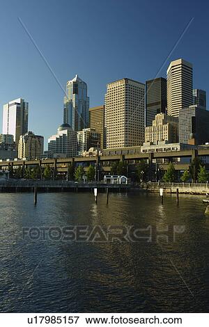 Seattle, WA, Washington, Puget Sound, downtown, skyline View Large Photo Image Stock Photo - Seattle, WA, Washington, Puget Sound, downtown, skyline. Fotosearch