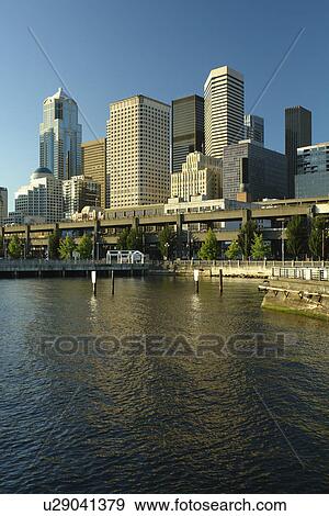 Seattle, WA, Washington, Puget Sound, downtown, skyline View Large Photo Image Stock Photo - Seattle, WA, Washington, Puget Sound, downtown, skyline. Fotosearch