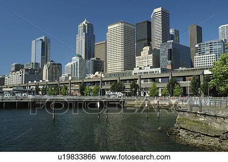 Seattle, WA, Washington, Puget Sound, downtown, skyline View Large Photo Image Stock Photograph - Seattle, WA, Washington, Puget Sound, downtown, skyline. Fotosearch