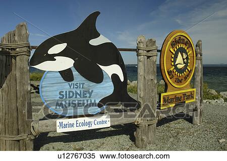 Sidney, British Columbia, Canada, Vancouver Island, Strait of Georgia, Marine Park, Sidney Museum, entrance sign View Large Photo Image Stock Photography - Sidney, British Columbia, Canada, Vancouver Island, Strait of Georgia, Marine Park, Sidney Museum, entrance sign. Fotosearch