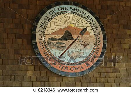 Stock Photograph -  Smith River, CA, California, Lucky 7 Casino. Fotosearch