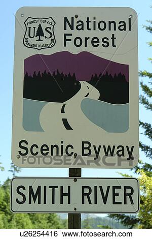 Smith River National Recreation Area, CA, California, Six Rivers National Forest Scenic Byway, Rt. 199, road sign View Large Photo Image Stock Photograph - Smith River National Recreation Area, CA, California, Six Rivers National Forest Scenic Byway, Rt. 199, road sign. Fotosearch