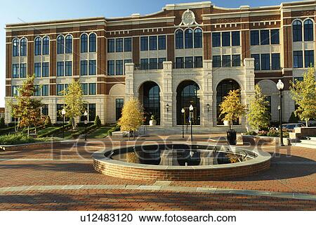 Stock Image -  Spartanburg, SC, South Carolina, Downtown, Extended Stay Hotels. Fotosearch