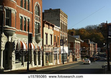 Stock Photography -  Staunton, VA, Virginia, Shenandoah Valley, Historic Downtown. Fotosearch