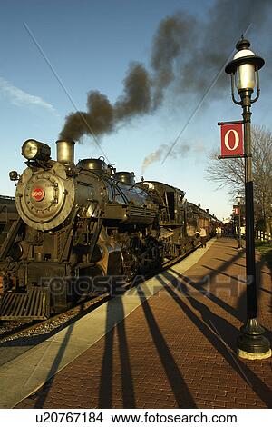 Picture -  Strasburg, PA, Pennsylvania, Pennsylvania Dutch Country, Strasburg Railroad Company, excursion train, RR. Fotosearch