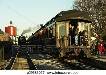 Stock Photo -  Strasburg, PA, Pennsylvania, Pennsylvania Dutch Country, Strasburg Railroad Company, excursion train, RR. Fotosearch