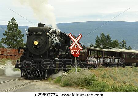 Picture -  Summerland and Okanagan Valley, British Columbia, Canada, Kettle Valley Steam Railway. Fotosearch
