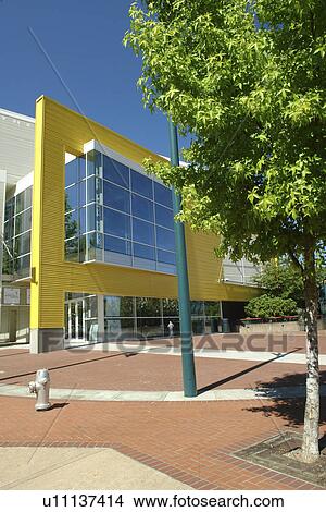 Picture -  Tacoma, WA, Washington, Historic Downtown, Broadway Center for the Performing Arts on the Square. Fotosearch