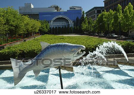 Tacoma, WA, Washington, Historic Downtown, Broadway Center for the Performing Arts on the Square, fountain View Large Photo Image Stock Photo - Tacoma, WA, Washington, Historic Downtown, Broadway Center for the Performing Arts on the Square, fountain. Fotosearch
