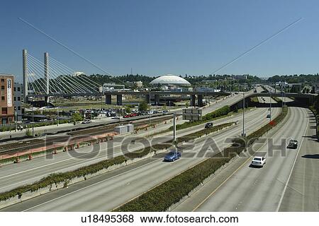 Tacoma, WA, Washington, I-705, expressway, downtown View Large Photo Image Stock Photo - Tacoma, WA, Washington, I-705, expressway, downtown. Fotosearch