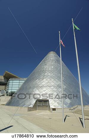 Stock Image -  Tacoma, WA, Washington, Museum of Glass, downtown. Fotosearch