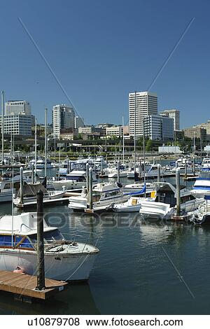 Tacoma, WA, Washington, Puget Sound, Thea Foss Waterway, downtown, skyline, marina View Large Photo Image Stock Photo - Tacoma, WA, Washington, Puget Sound, Thea Foss Waterway, downtown, skyline, marina. Fotosearch