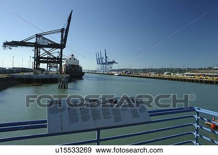 Stock Photo -  Tacoma, WA, Washington, Puget Sound, Port of Tacoma. Fotosearch