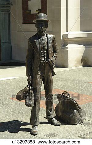 Stock Photo -  Tacoma, WA, Washington, Union Station, downtown, statue. Fotosearch