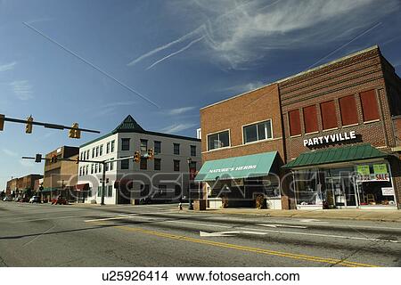 Thomasville, NC, North Carolina, Downtown View Large Photo Image Picture - Thomasville, NC, North Carolina, Downtown. Fotosearch