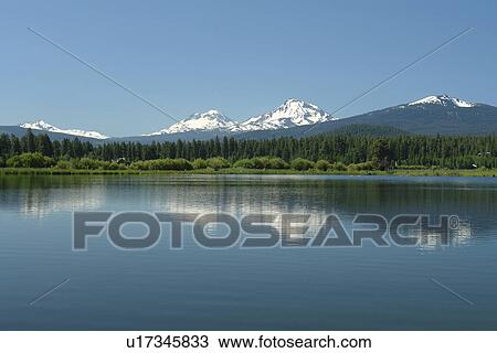Three Sisters, OR, Oregon, Black Butte Ranch, lake, Cascade Range, Cascade Volcanic Belt View Large Photo Image Stock Image - Three Sisters, OR, Oregon, Black Butte Ranch, lake, Cascade Range, Cascade Volcanic Belt. Fotosearch