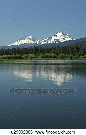 Three Sisters, OR, Oregon, Black Butte Ranch, lake, Cascade Range, Cascade Volcanic Belt View Large Photo Image Stock Image - Three Sisters, OR, Oregon, Black Butte Ranch, lake, Cascade Range, Cascade Volcanic Belt. Fotosearch