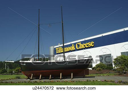 Stock Image -  Tillamook, OR, Oregon, Pacific Ocean, Pacific Coast Scenic Byway, Rt Route, Highway 101, Tillamook Cheese, Tillamook County Creamery Association. Fotosearch