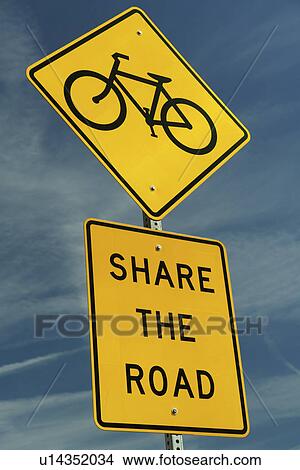 TN, Tennessee, Share the Road, biking, road sign View Large Photo Image Picture - TN, Tennessee, Share the Road, biking, road sign. Fotosearch