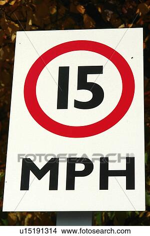 TN, Tennessee, Speed Limit 15, regulatory sign View Large Photo Image Picture - TN, Tennessee, Speed Limit 15, regulatory sign. Fotosearch
