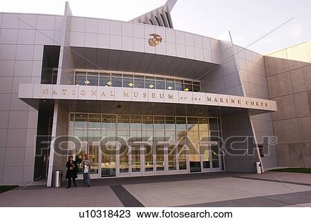 Stock Image -  Triangle, VA, Virginia, Quantico, Washington DC, National Museum of the Marine Corps, entrance. Fotosearch
