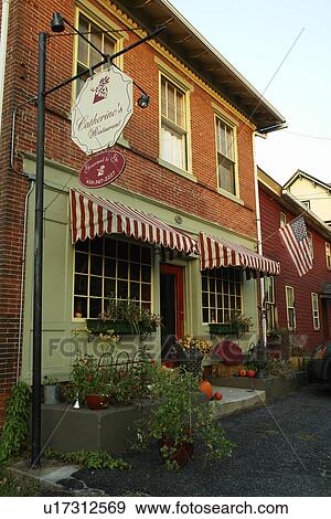Stock Photo -  Unionville/Kennett Square, PA, Pennsylvania, Catherine's Restaurant. Fotosearch