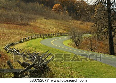 VA, Virginia, Blue Ridge Parkway, View Large Photo Image Stock Photo - VA, Virginia, Blue Ridge Parkway, . Fotosearch