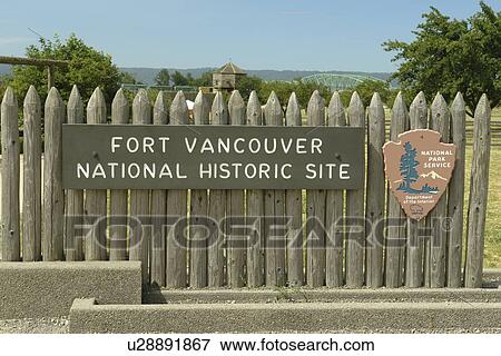 Stock Photo -  Vancouver, WA, Washington, Fort Vancouver National Historic Site, Vancouver National Historic Reserve. Fotosearch