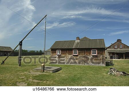 Stock Photograph -  Vancouver, WA, Washington, Fort Vancouver National Historic Site, Vancouver National Historic Reserve. Fotosearch