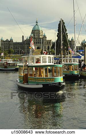 Victoria, British Columbia, Canada, Vancouver Island, Inner Harbour, Parliament Buildings, waterfront, water taxi View Large Photo Image Stock Image - Victoria, British Columbia, Canada, Vancouver Island, Inner Harbour, Parliament Buildings, waterfront, water taxi . Fotosearch