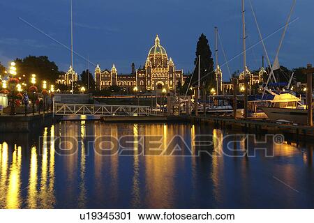 Victoria, British Columbia, Canada, Vancouver Island, Inner Harbour, Parliament Buildings, waterfront, marina, evening View Large Photo Image Stock Image - Victoria, British Columbia, Canada, Vancouver Island, Inner Harbour, Parliament Buildings, waterfront, marina, evening. Fotosearch