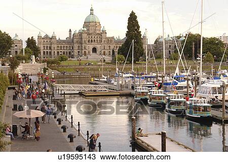 Victoria, British Columbia, Canada, Vancouver Island, Inner Harbour, Parliament Buildings, waterfront, marina View Large Photo Image Stock Image - Victoria, British Columbia, Canada, Vancouver Island, Inner Harbour, Parliament Buildings, waterfront, marina . Fotosearch