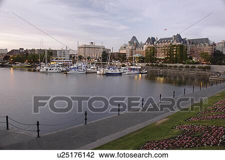 Victoria, British Columbia, Canada, Vancouver Island, Inner Harbour, waterfront, marina, evening View Large Photo Image Stock Image - Victoria, British Columbia, Canada, Vancouver Island, Inner Harbour, waterfront, marina, evening. Fotosearch