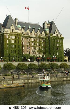 Victoria, British Columbia, Canada, Vancouver Island, Inner Harbour, The Empress Hotel, waterfront, Victoria Harbour Ferry View Large Photo Image Stock Photograph - Victoria, British Columbia, Canada, Vancouver Island, Inner Harbour, The Empress Hotel, waterfront, Victoria Harbour Ferry. Fotosearch