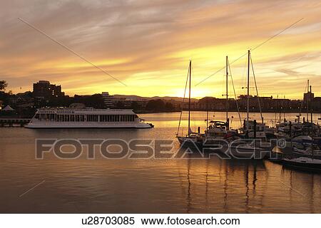 Victoria, British Columbia, Canada, Vancouver Island, Inner Harbour, Undersea Gardens, waterfront, marina, sunset View Large Photo Image Stock Photography - Victoria, British Columbia, Canada, Vancouver Island, Inner Harbour, Undersea Gardens, waterfront, marina, sunset. Fotosearch
