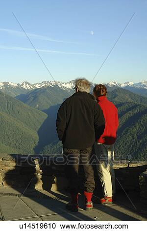 WA, Washington, Olympic Peninsula, Olympic National Park, Hurricane Ridge, overlook View Large Photo Image Stock Image - WA, Washington, Olympic Peninsula, Olympic National Park, Hurricane Ridge, overlook. Fotosearch