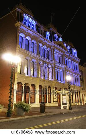 Stock Photo -  Wilmington, DE, Delaware, Downtown, Grand Opera House, evening. Fotosearch