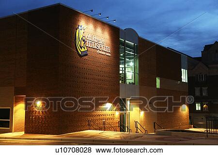 Stock Photo -  Winston-Salem, NC, North Carolina, Children's Museum of Winston-Salem, evening. Fotosearch